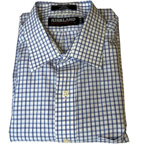Men’s Kirkland Signature Tailored Fit Dress Shirt. 16.5-34